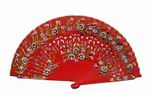 Cheap Red Wood Fan with Painted Flowers for Events 4.959€ #503281139